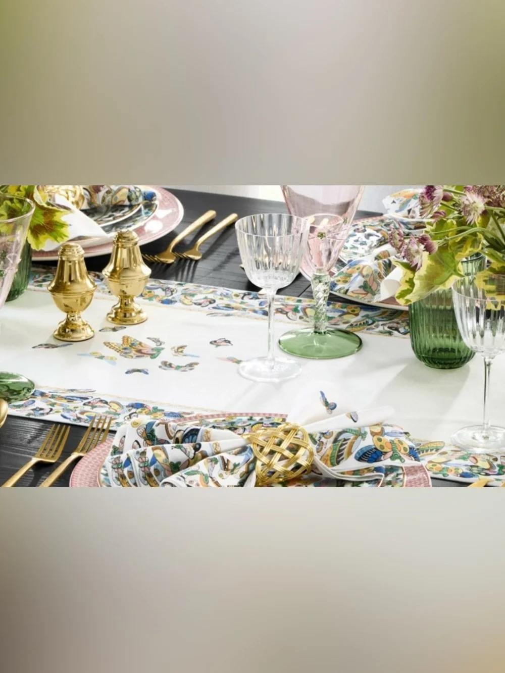 Williams Sonoma Papillon Table Runner
